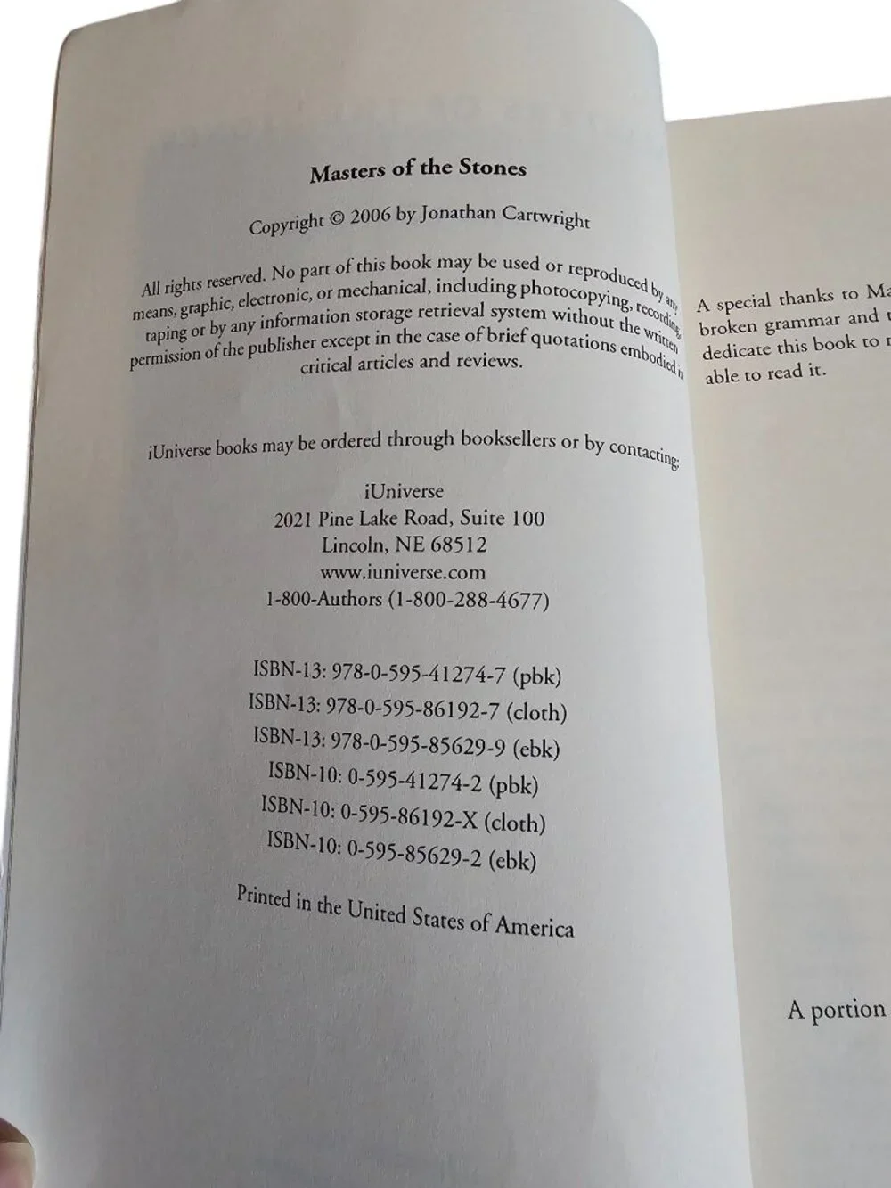 Masters Of The Stones Novel By Jonathan Cartwright